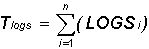 Historic Volatility - Tlogs Formula - Total of the Logarithm Price Ratio for the Time Span